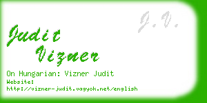 judit vizner business card